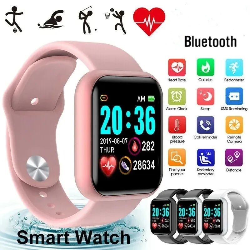 Smart Watch For Women Men Wristwatch Bluetooth Connected Phone Player Music Fitness Sport Bracelet Sleep Monitor Digital Watches - by PAWFECTWORLDS | PAWFECTWORLDS | , ,