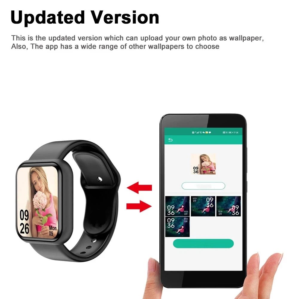 Smart Watch For Women Men Wristwatch Bluetooth Connected Phone Player Music Fitness Sport Bracelet Sleep Monitor Digital Watches - by PAWFECTWORLDS | PAWFECTWORLDS | , ,