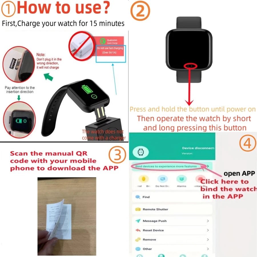 Smart Watch For Women Men Wristwatch Bluetooth Connected Phone Player Music Fitness Sport Bracelet Sleep Monitor Digital Watches - by PAWFECTWORLDS | PAWFECTWORLDS | , ,