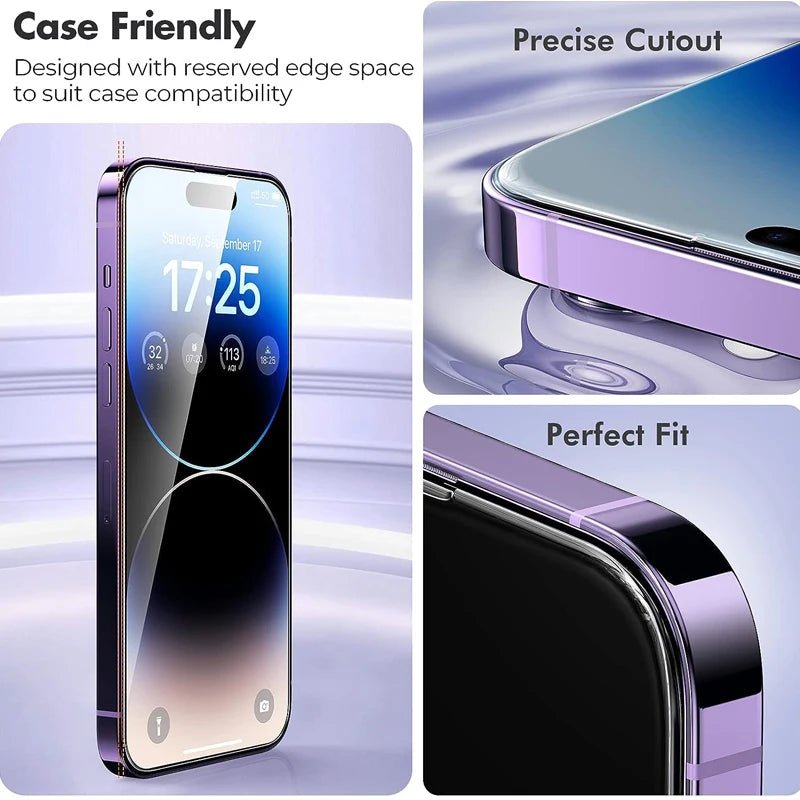Tempered Glass for iPhone 14 Pro 15 16 17 13 12 11 pro max screen protector for iphone 15 pro mica for iphone 13 14 pro glass - by PAWFECTWORLDS | PAWFECTWORLDS | , ,