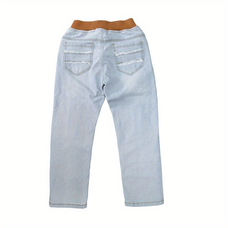 Trendy Boys Durable Denim Jeans - Comfort Fit - Versatile for Spring & Fall - by PAWFECTWORLDS | PAWFECTWORLDS | , ,