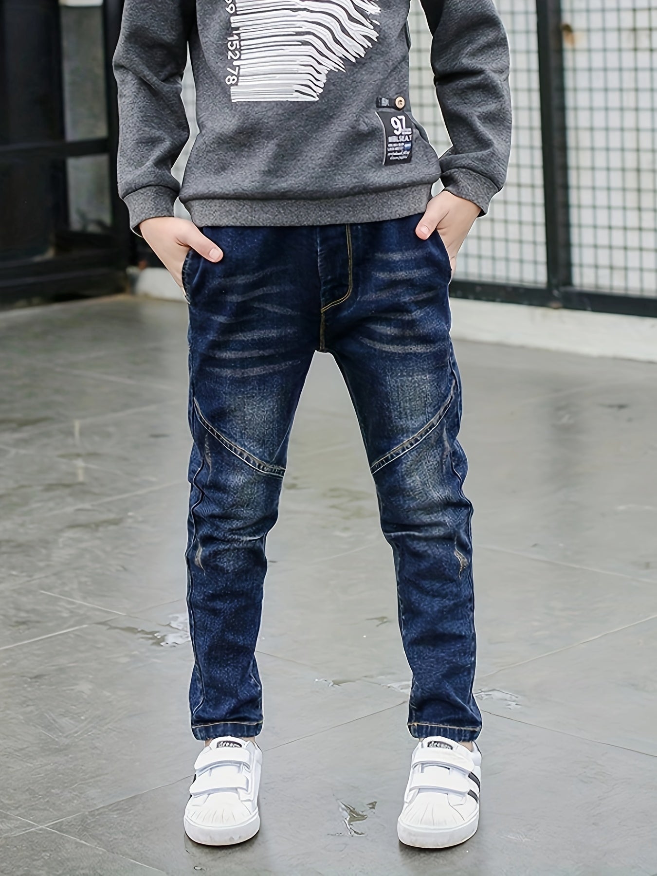 Trendy Boys Durable Denim Jeans - Comfort Fit - Versatile for Spring & Fall - by PAWFECTWORLDS | PAWFECTWORLDS | , ,