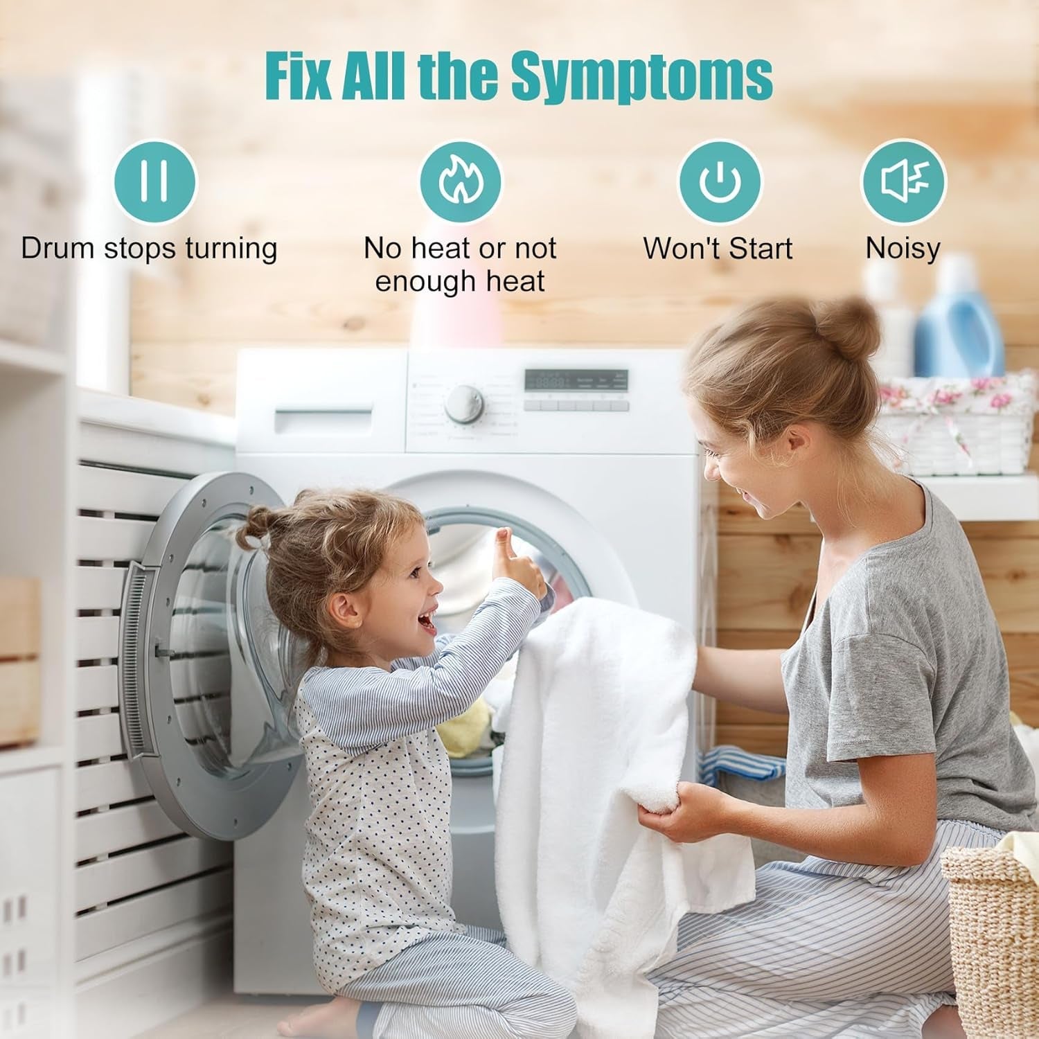 Upgraded 4392065 Dryer Repair Kit with Idler Pulley, Dryer Belt, and Roller for Whirlpool, Kenmore, Roper, Maytag, Sears, and Amana - Replaces AP3131942, AP6010582, WP691366 - by nonebrand | PAWFECTWORLDS | Appliances, Dryer Parts & Accessories, Parts & Accessories