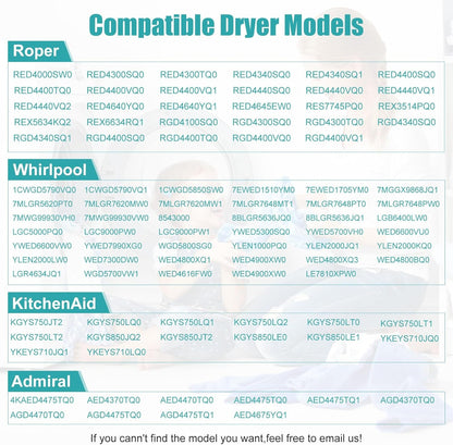 Upgraded 4392065 Dryer Repair Kit with Idler Pulley, Dryer Belt, and Roller for Whirlpool, Kenmore, Roper, Maytag, Sears, and Amana - Replaces AP3131942, AP6010582, WP691366 - by nonebrand | PAWFECTWORLDS | Appliances, Dryer Parts & Accessories, Parts & Accessories