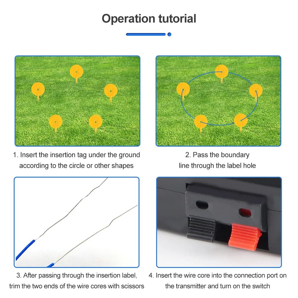 Upgraded Electronic Pet Fence System W227 In - Ground Dog Training Collar Waterproof Rechargeable Pet Containment System for Dogs - by PAWFECTWORLDS | PAWFECTWORLDS | Dog Supplies, Home & Garden, Pet Products
