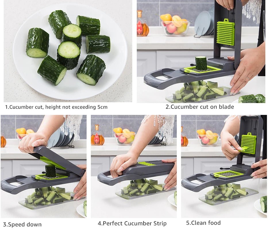 Vegetable Chopper Multifunctional Grater Cutter Kitchen Accessories Manual Fruit Slicer Potatos Shredders Cheese Onions Slicers - by PAWFECTWORLDS | PAWFECTWORLDS | , ,