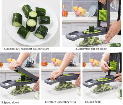 Vegetable Chopper Multifunctional Grater Cutter Kitchen Accessories Manual Fruit Slicer Potatos Shredders Cheese Onions Slicers - by PAWFECTWORLDS | PAWFECTWORLDS | , ,