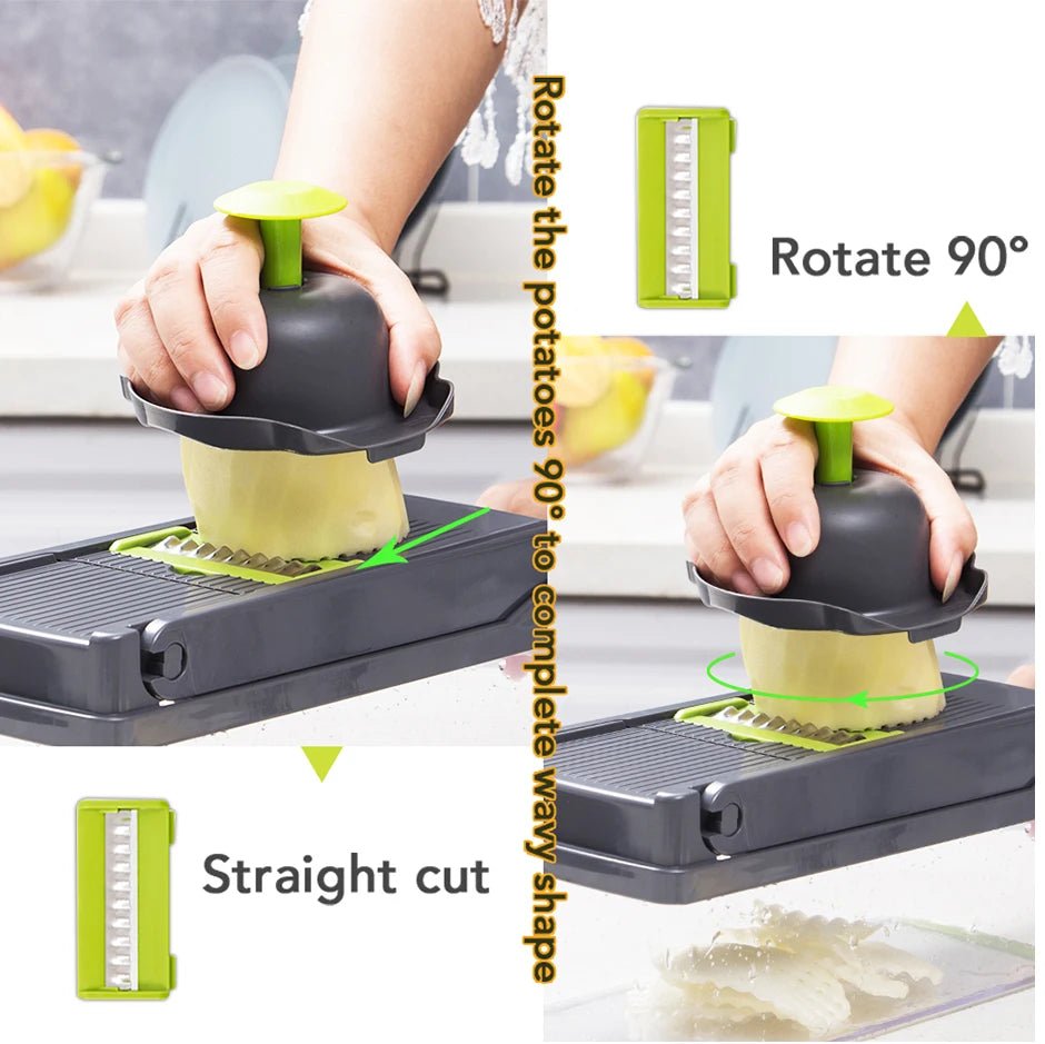 Vegetable Chopper Multifunctional Grater Cutter Kitchen Accessories Manual Fruit Slicer Potatos Shredders Cheese Onions Slicers - by PAWFECTWORLDS | PAWFECTWORLDS | , ,