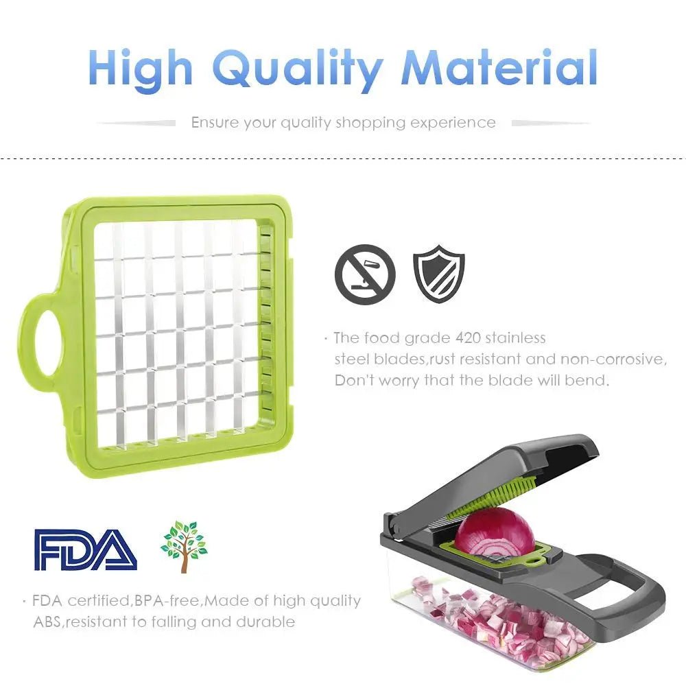 Vegetable Chopper Multifunctional Grater Cutter Kitchen Accessories Manual Fruit Slicer Potatos Shredders Cheese Onions Slicers - by PAWFECTWORLDS | PAWFECTWORLDS | , ,