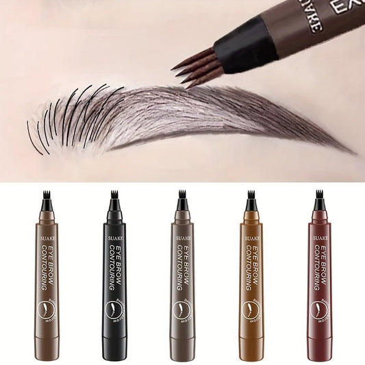[Waterproof Eyebrow Pen] 1pc Waterproof Eyebrow Pen | Micro - Fork Tip Applicator for Natural Looking Brows - Effortless Microblading Makeup Pencil - by PAWFECTWORLDS | PAWFECTWORLDS | , ,