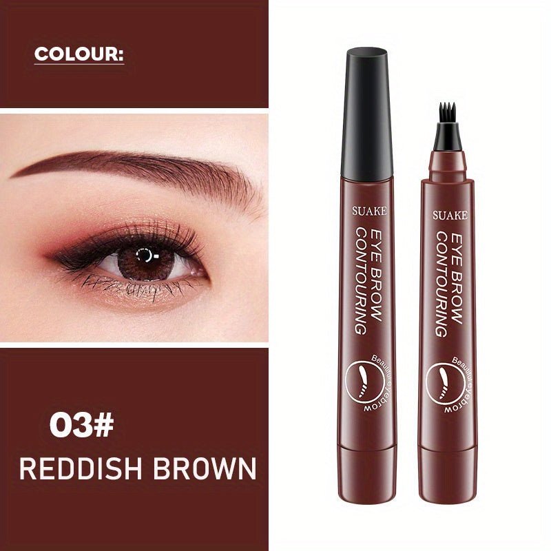 [Waterproof Eyebrow Pen] 1pc Waterproof Eyebrow Pen | Micro - Fork Tip Applicator for Natural Looking Brows - Effortless Microblading Makeup Pencil - by PAWFECTWORLDS | PAWFECTWORLDS | , ,