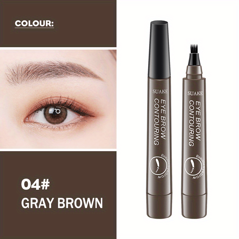 [Waterproof Eyebrow Pen] 1pc Waterproof Eyebrow Pen | Micro - Fork Tip Applicator for Natural Looking Brows - Effortless Microblading Makeup Pencil - by PAWFECTWORLDS | PAWFECTWORLDS | , ,