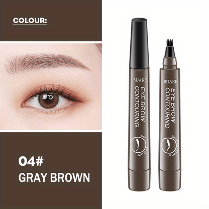 [Waterproof Eyebrow Pen] 1pc Waterproof Eyebrow Pen | Micro - Fork Tip Applicator for Natural Looking Brows - Effortless Microblading Makeup Pencil - by PAWFECTWORLDS | PAWFECTWORLDS | , ,