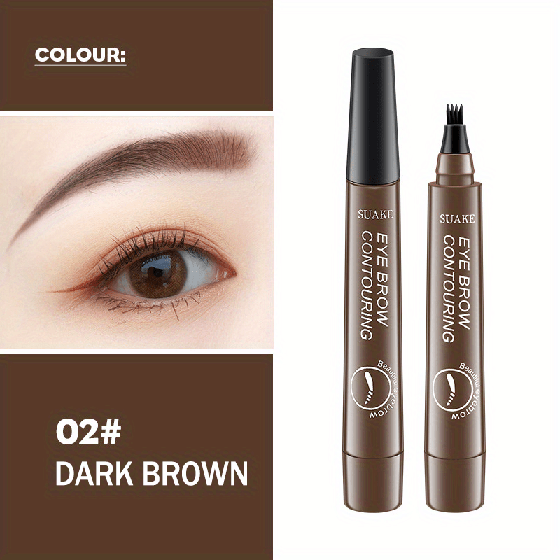 [Waterproof Eyebrow Pen] 1pc Waterproof Eyebrow Pen | Micro - Fork Tip Applicator for Natural Looking Brows - Effortless Microblading Makeup Pencil - by PAWFECTWORLDS | PAWFECTWORLDS | , ,