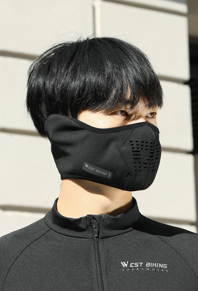 WEST BIKING Warm Cycling Face Mask Winter Fleece Ear Protection Half Face Cover Breathable Windproof Fishing Skiing Sports Mask - by PAWFECTWORLDS | PAWFECTWORLDS | , ,