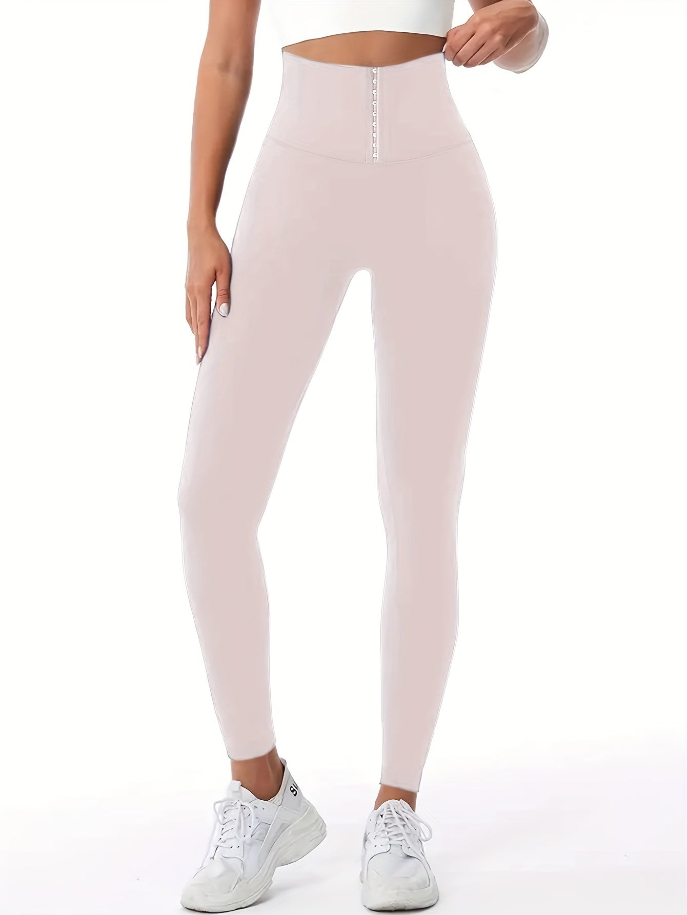 Women'S High - Waist Double - Breasted Tummy Control Leggings - Thickened, Stretchy, Button Closure, Olive Green, Long Length, All - Season Skinny Jeans for Butt Lifting & Belly Smoothing, High Waisted Leggings, Butt Lifting Appare - by PAWFECTWORLDS | PAWFECTWORLDS | , ,