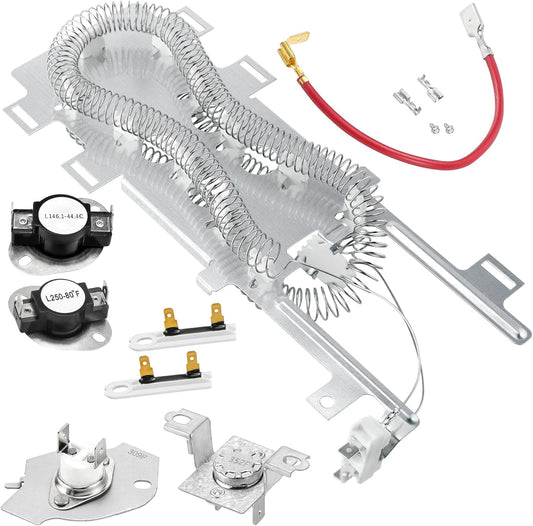 WP8544771 Dryer Heating Element Replacement for Maytag Bravos XL, Whirlpool Duet, and Kenmore Elite HE4/HE5 Electric Dryers - Includes 3392519, 279973, and 279816 by Prime&Swift - by prime&swift | PAWFECTWORLDS | Appliances, Dryer Parts & Accessories, Parts & Accessories