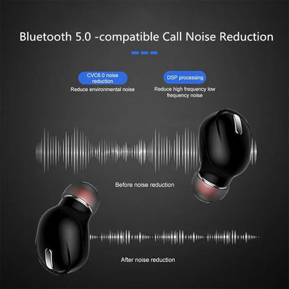 X9 Wireless Headphones Bluetooth 5.0 Earphones With Mic Single in - Ear Sports Waterproof TWS Earbuds Bluetooth Handsfree Headset - by PAWFECTWORLDS | PAWFECTWORLDS | , ,